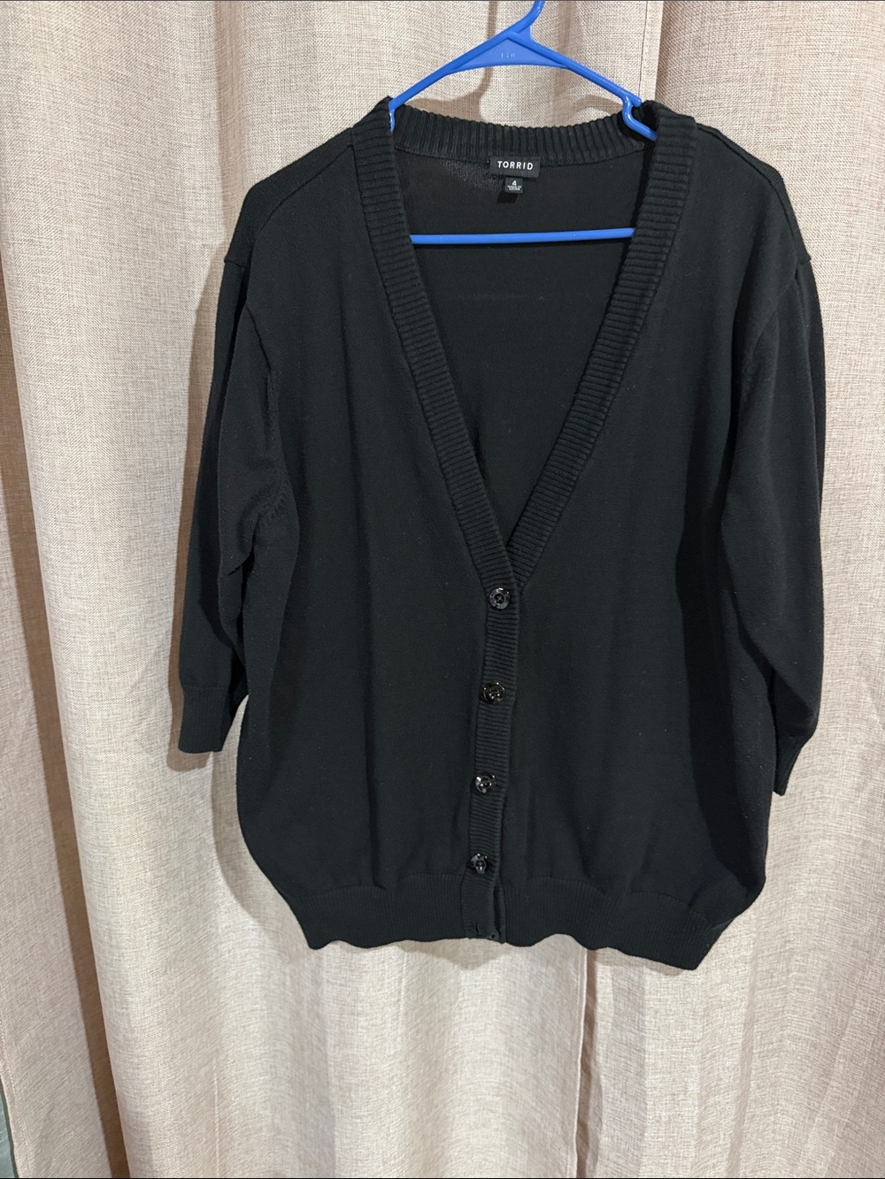 torrid Black V-Neck Button Front Cardigan